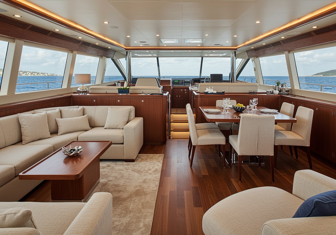 Yacht Interior Cleaning by Swift Marine Yacht Management